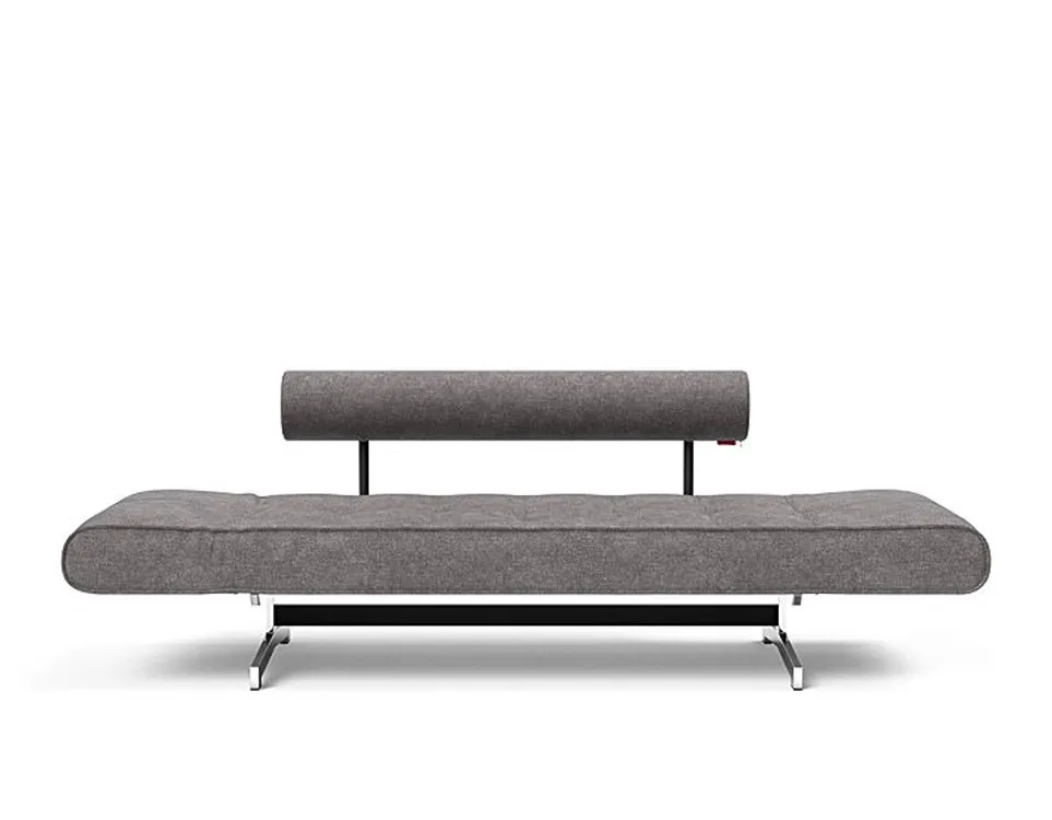 Illustration numéro 3 du produit INNOVATION LIVING  Canapé lit GHIA CHROME couchage 80x210 cm tissu Avella Warm Grey