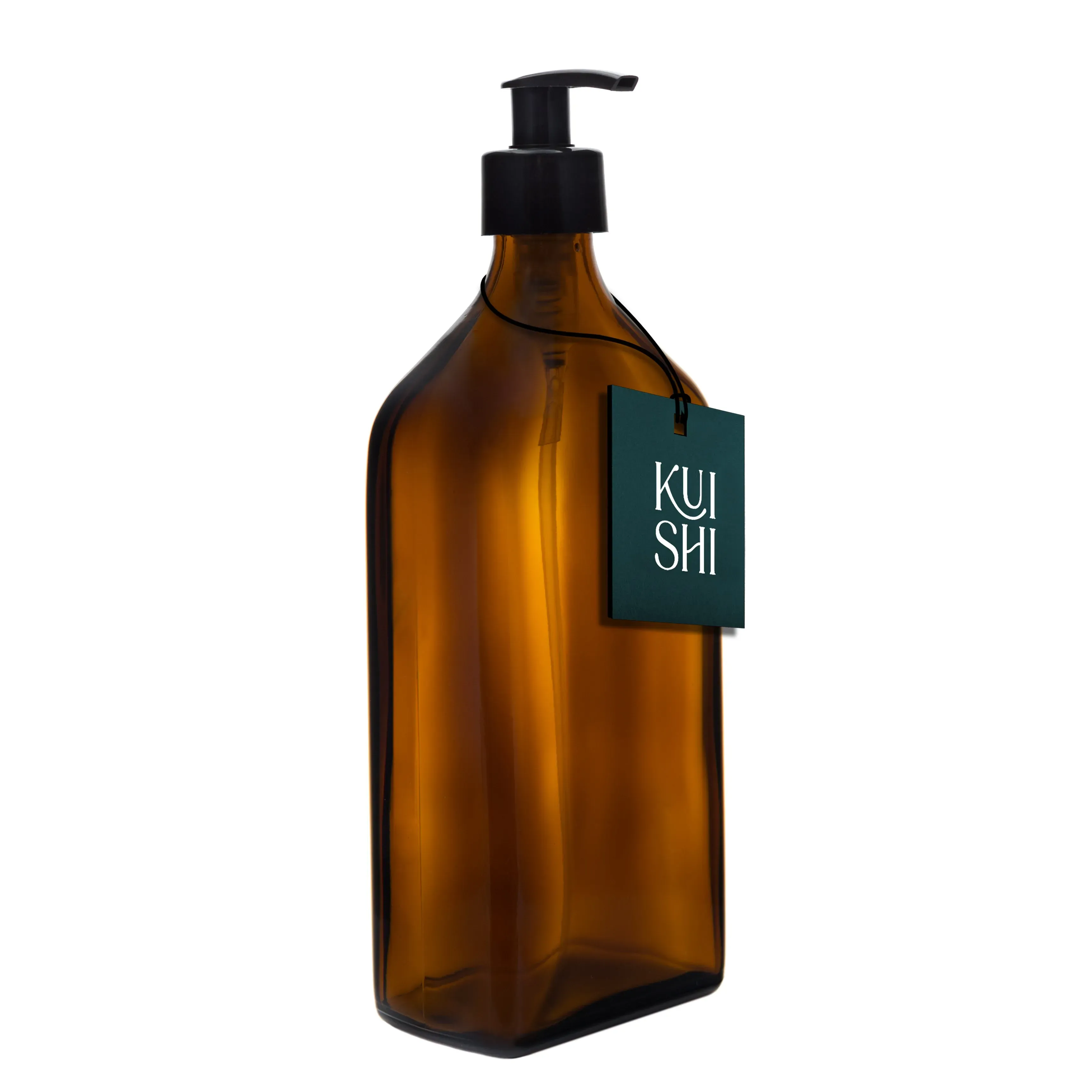 Illustration numéro 3 du produit Distributeur de savon rectangulaire ambré