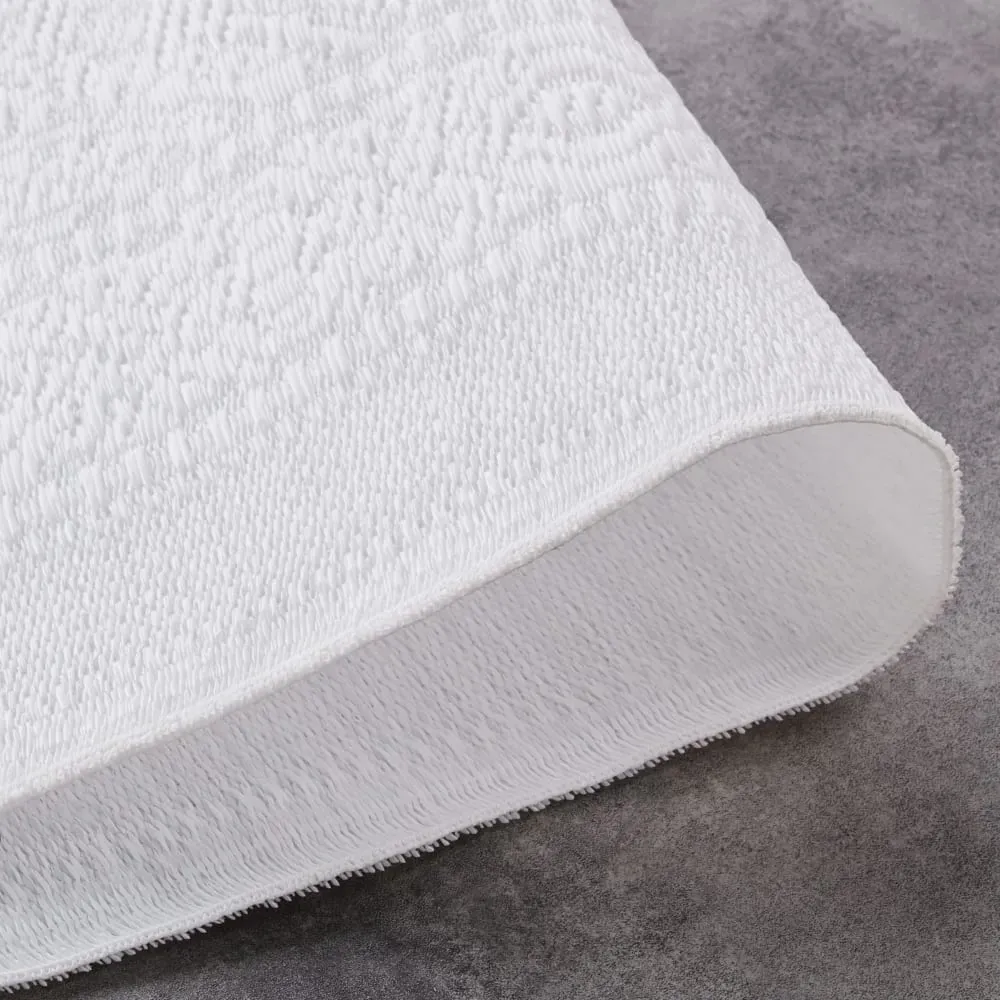 Illustration numéro 3 du produit Tapis en polypropylène blanc 180x270