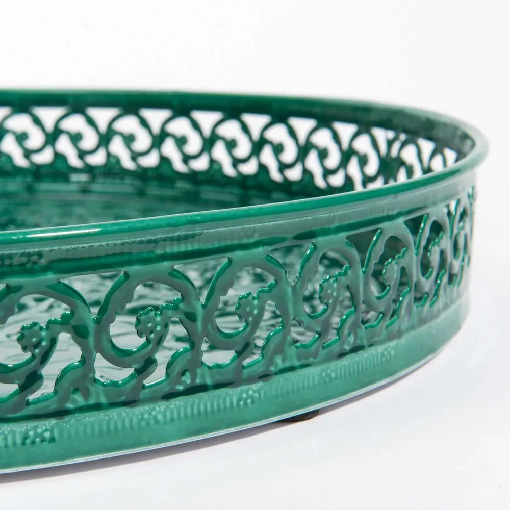 Illustration numéro 3 du produit Plateau en métal D 25 cm KAOMA