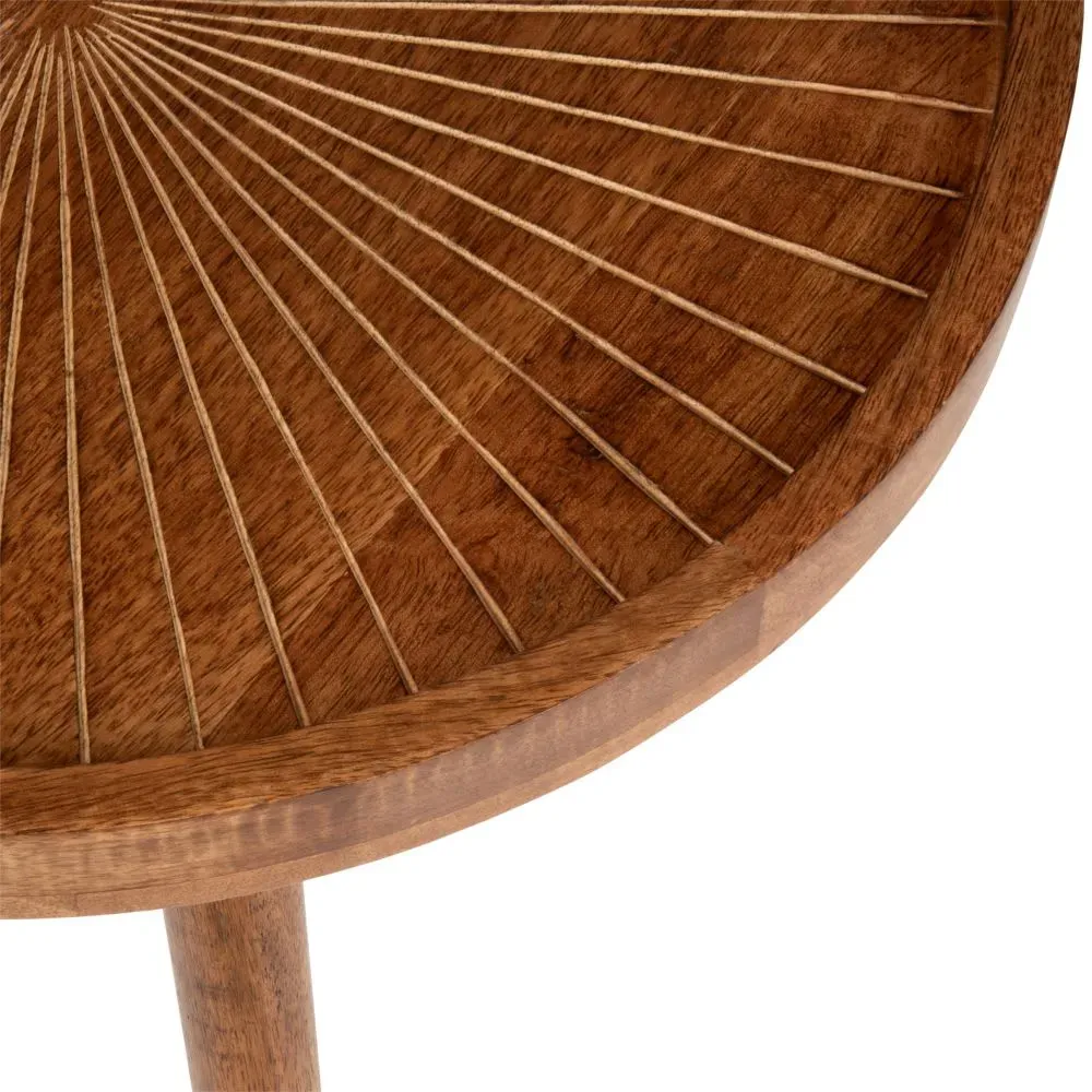 Illustration numéro 3 du produit Bout de canapé en manguier sculpté