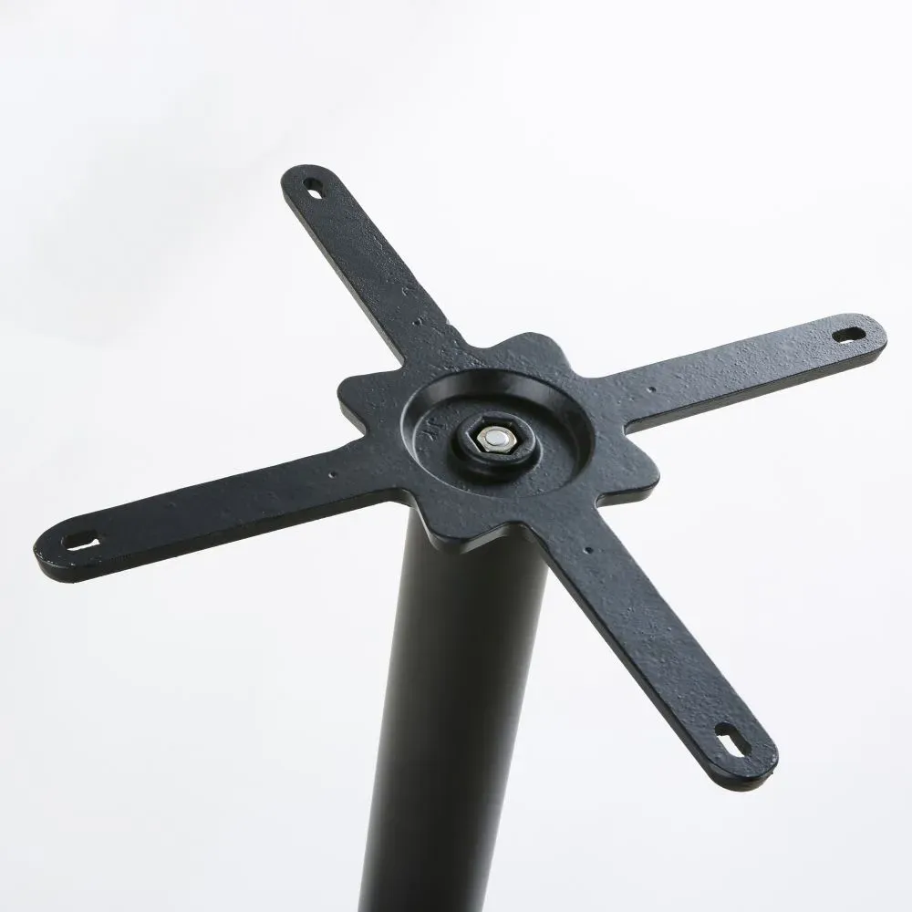 Illustration numéro 3 du produit Pied de table professionnel rond en métal noir H73