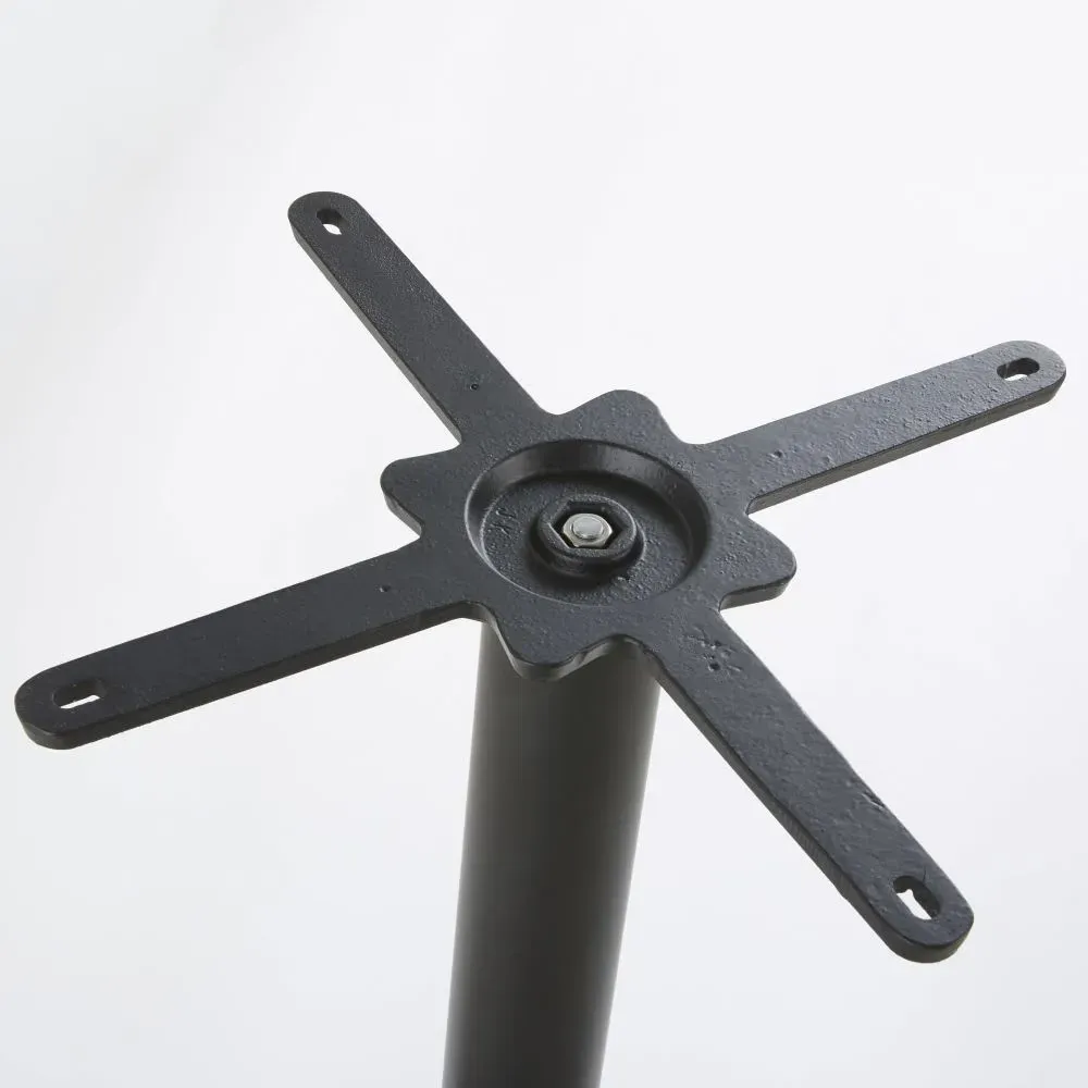 Illustration numéro 3 du produit Pied de table professionnel carré en métal noir H73