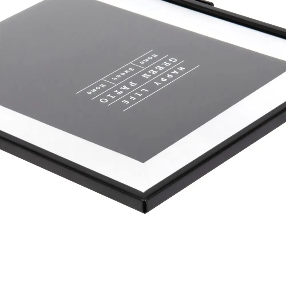 Illustration numéro 3 du produit Cadre à poser en métal noir et verre 13x18