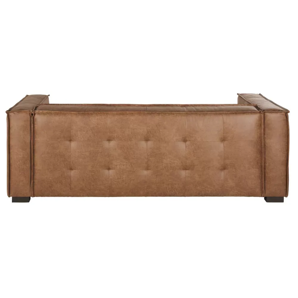 Illustration numéro 3 du produit Canapé 3 places en textile enduit camel