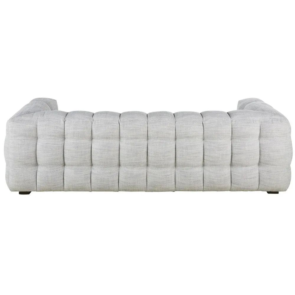 Illustration numéro 3 du produit Canapé nuage 3/4 places gris clair chiné