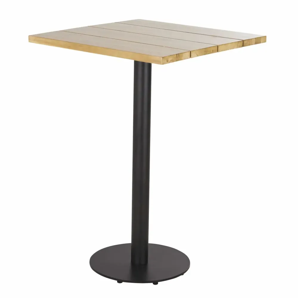 Illustration numéro 3 du produit Plateau de table carré en acacia 2 personnes L70