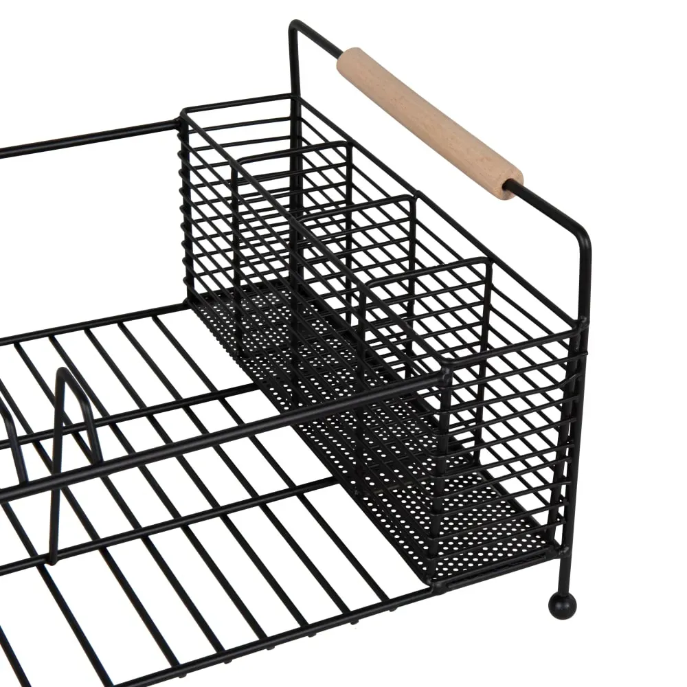 Illustration numéro 3 du produit Egouttoir en métal noir