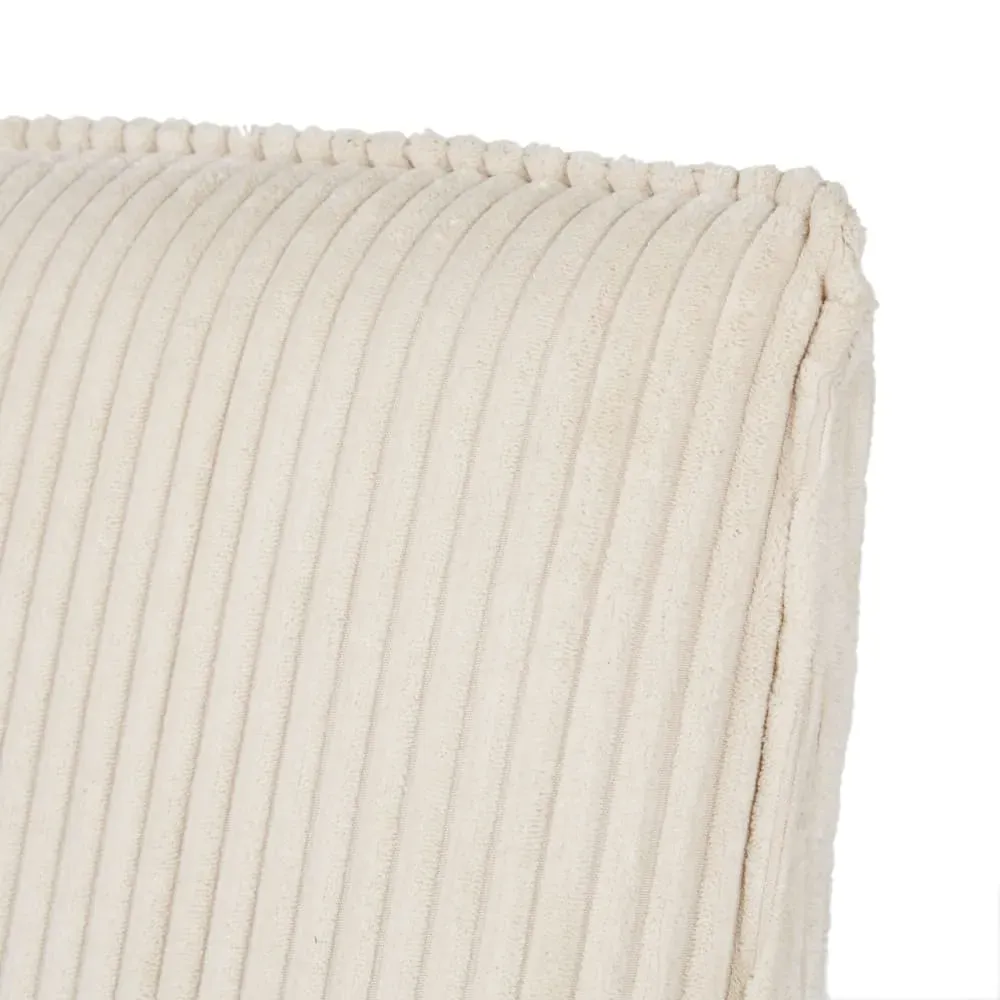 Illustration numéro 3 du produit Fauteuil en velours côtelé beige