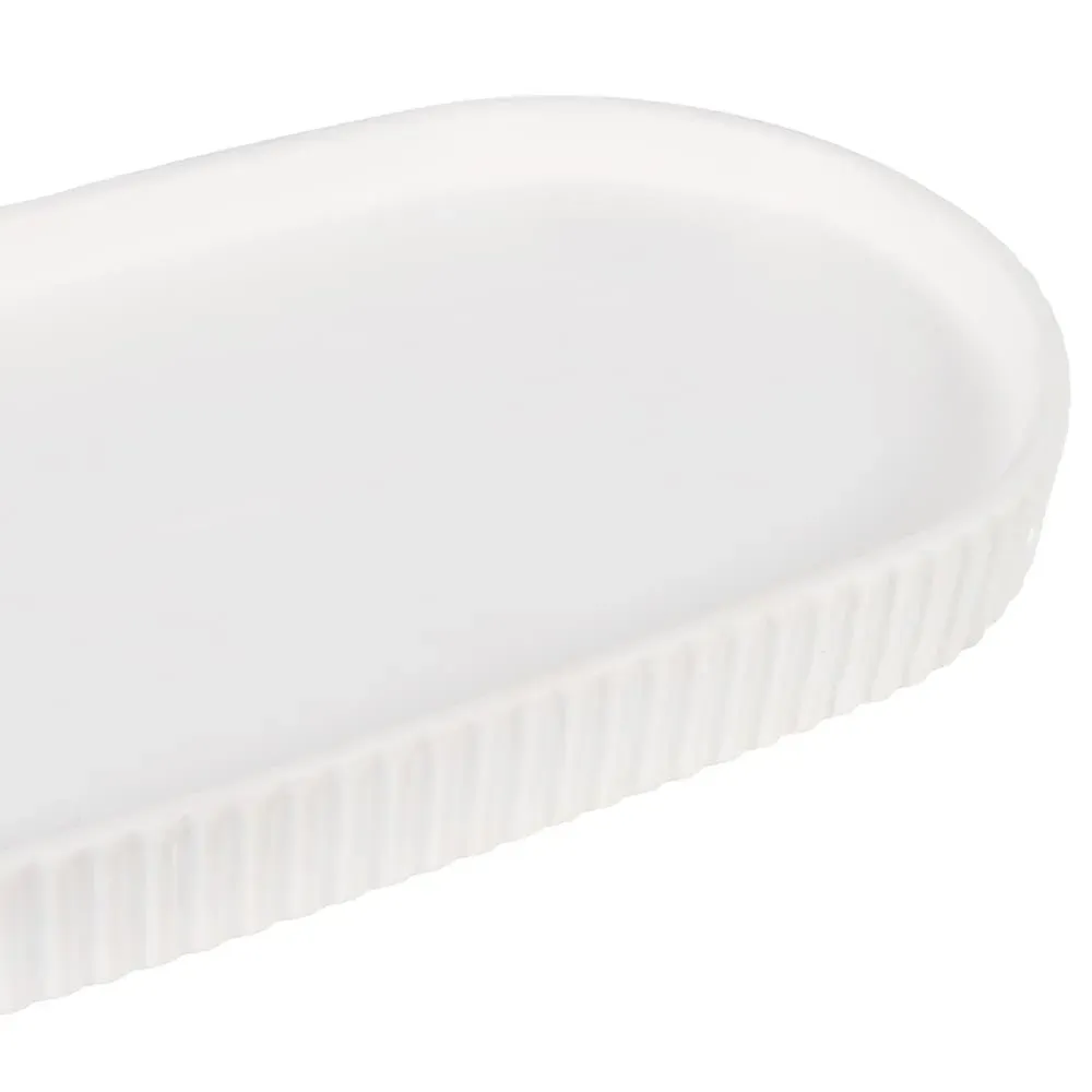 Illustration numéro 3 du produit Plateau en grès blanc