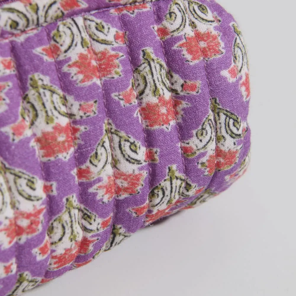 Illustration numéro 3 du produit Trousse en coton imprimé multicolore