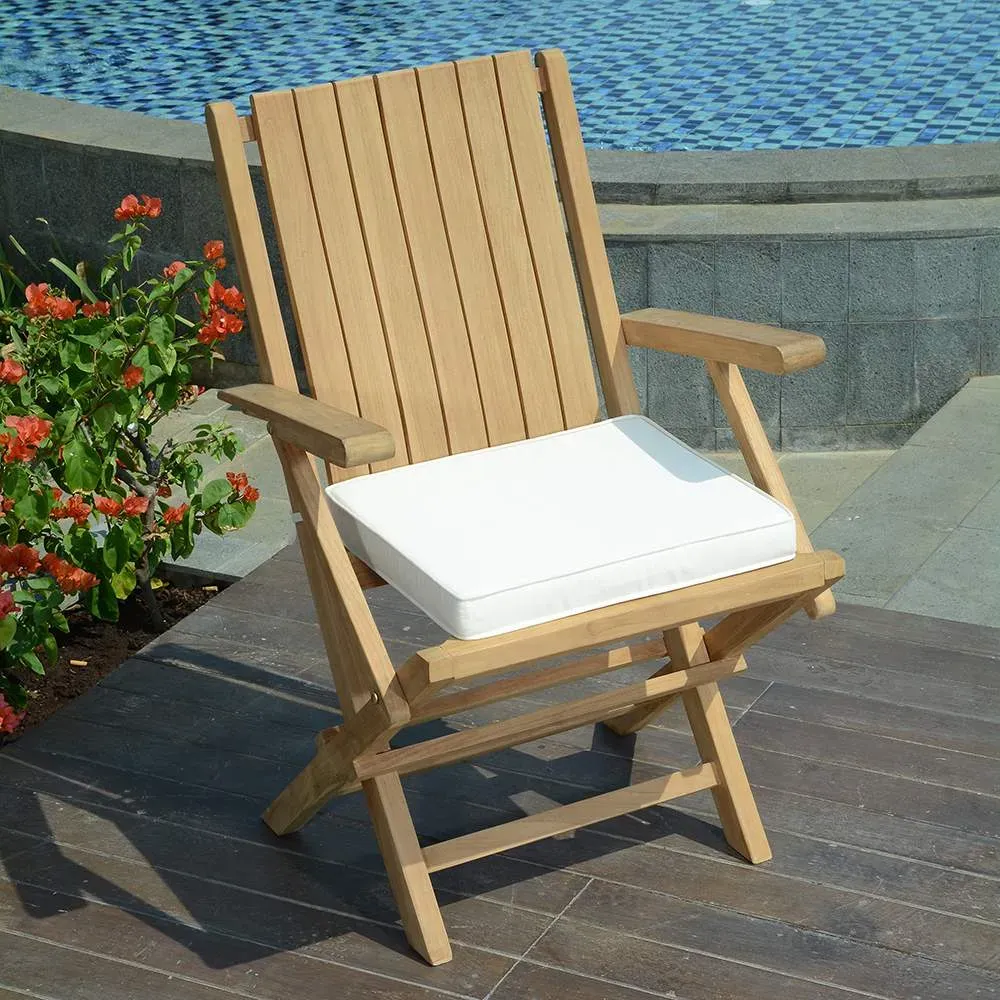 Illustration numéro 3 du produit Fauteuils de jardin pliants en teck (lot de 2)