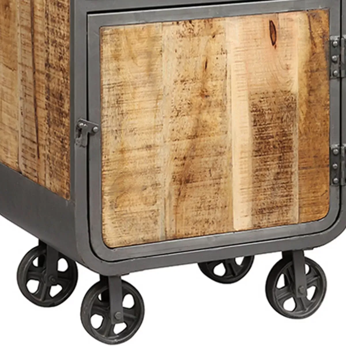 Illustration numéro 3 du produit Etagère  multi-rangements acier et bois massif