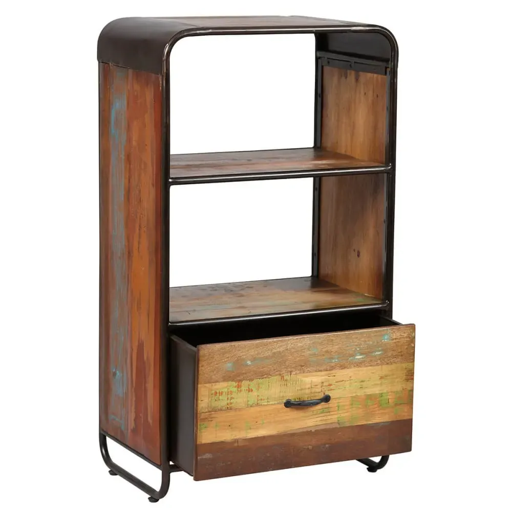 Illustration numéro 3 du produit Meuble  de rangement 1 tiroir aspect vieilli