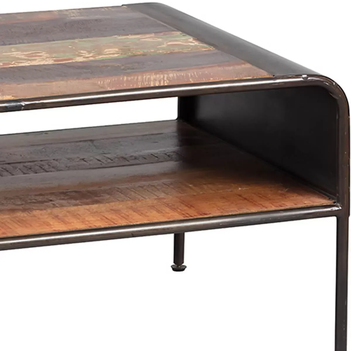 Illustration numéro 3 du produit Table  basse rectangulaire aspect vieilli