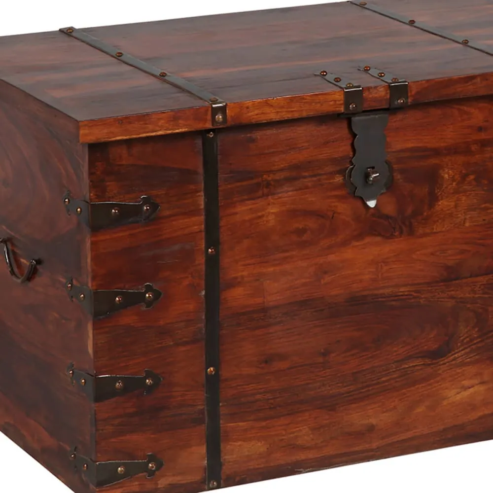 Illustration numéro 3 du produit Malle en palissandre massif