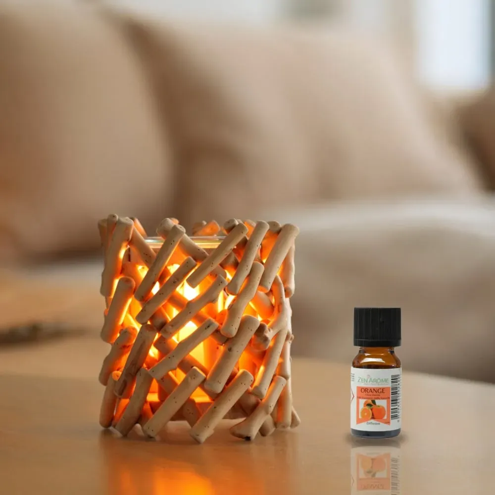 Illustration numéro 3 du produit Diffuseur par chaleur douce en verre et bois Calorya n°7