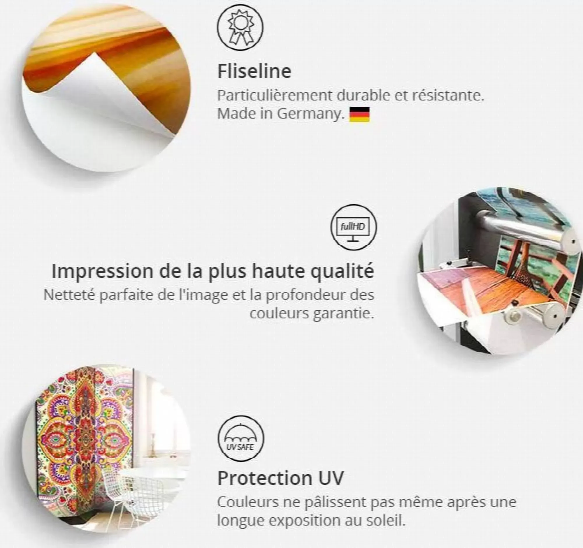 Illustration numéro 3 du produit Paravent trompe l'œil Toile intissée Marron