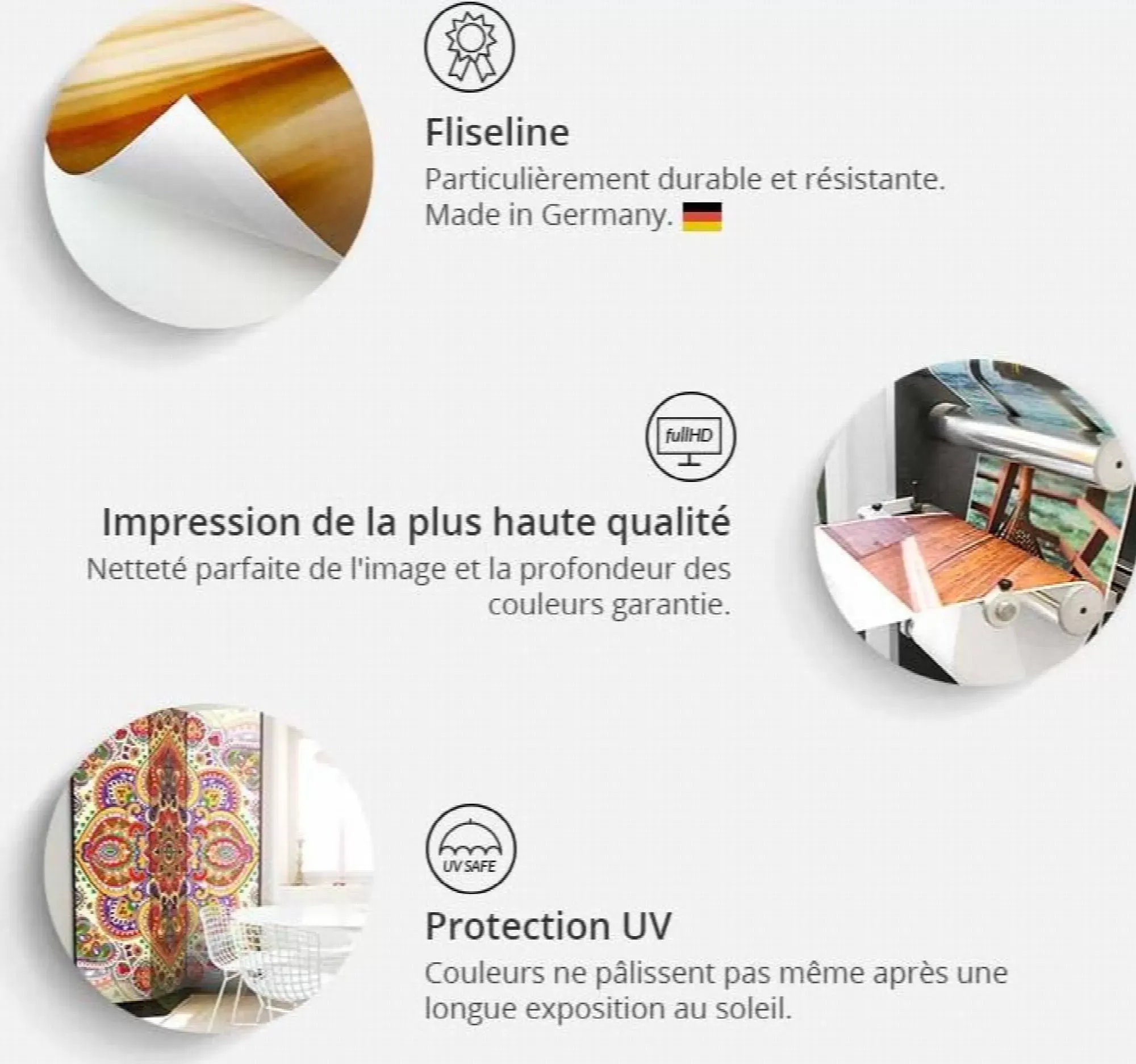 Illustration numéro 3 du produit Paravent trompe l'œil Toile intissée Marron