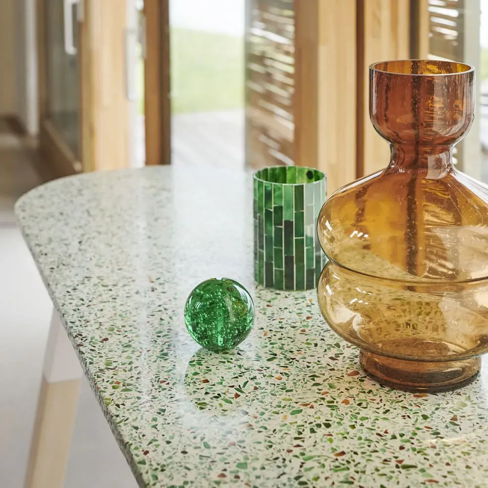 Illustration numéro 3 du produit Console Terrazzo et frêne massif 140 cm