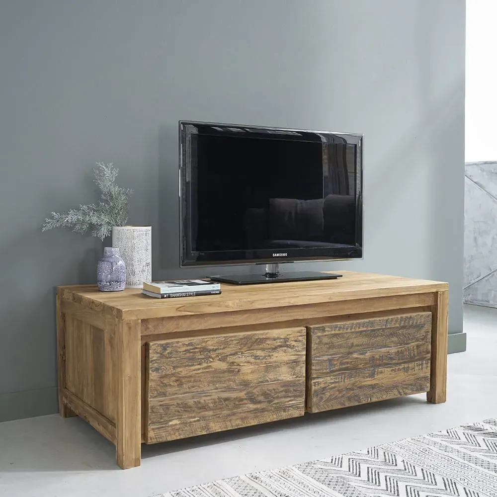 Illustration numéro 3 du produit Table basse en teck recyclé massif