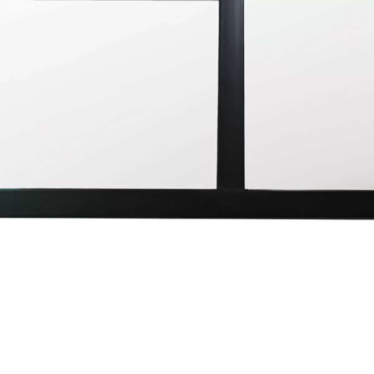 Illustration numéro 3 du produit Miroir atelier verrière en métal noir 60x90