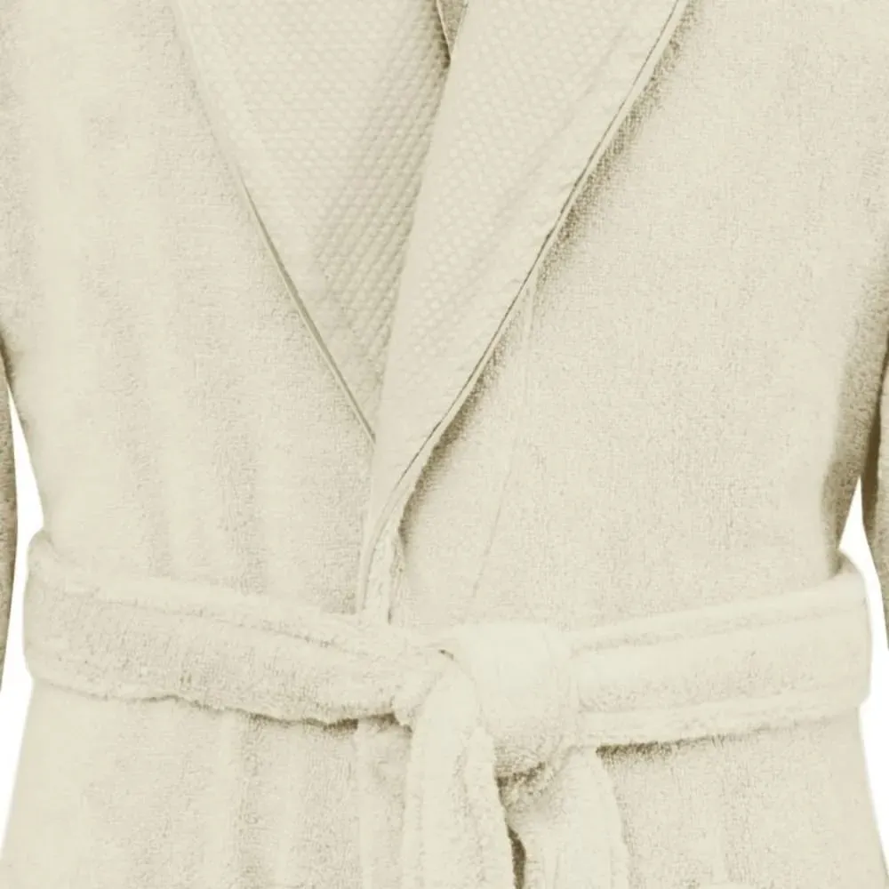 Illustration numéro 3 du produit Peignoir en Coton beige S cm