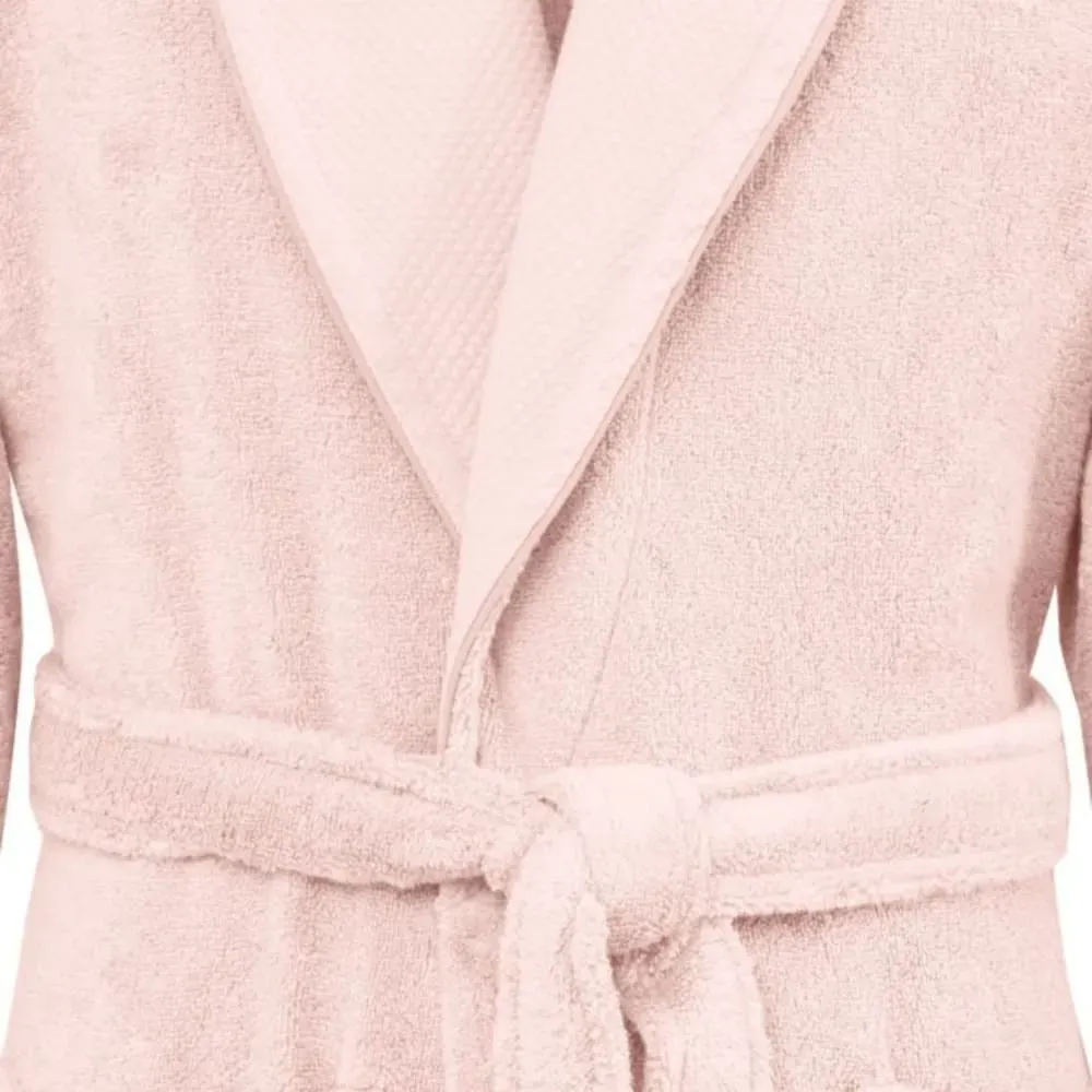 Illustration numéro 3 du produit Peignoir en Coton rose M cm