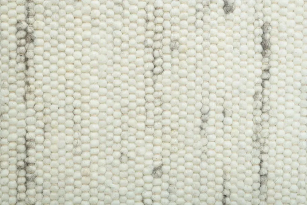 Illustration numéro 3 du produit Tapis tissé à la main en laine naturelle blanc 120x180