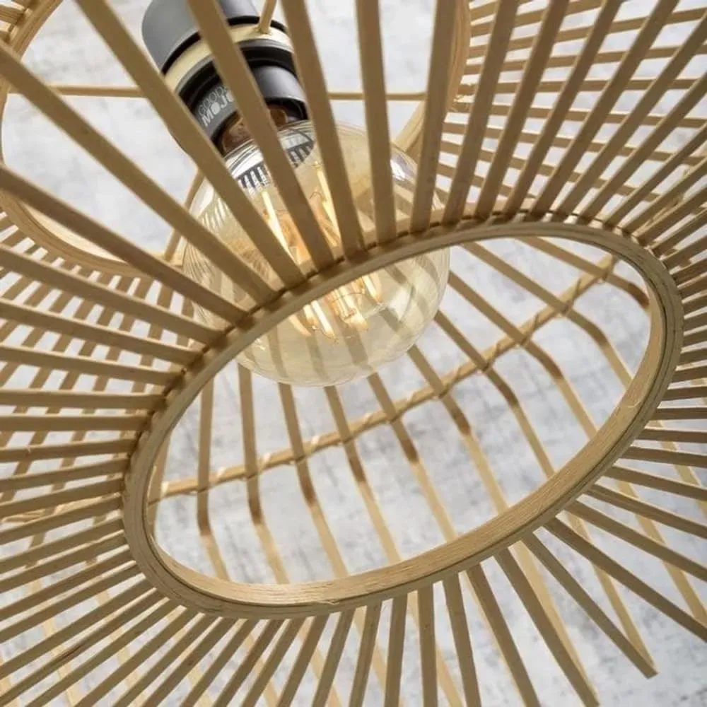 Illustration numéro 3 du produit Plafonnier en bambou naturel D40