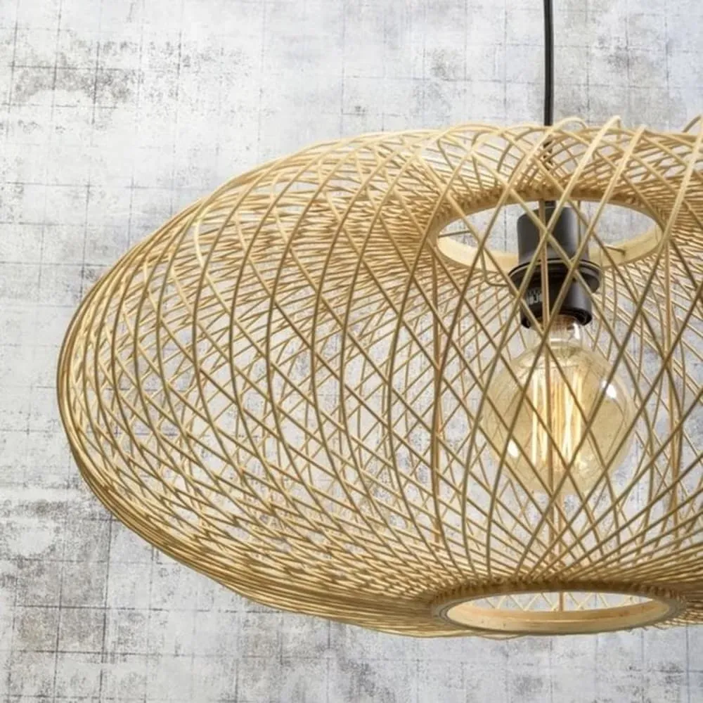 Illustration numéro 3 du produit Suspension en bambou naturel D60