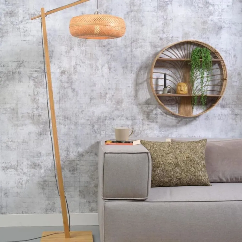 Illustration numéro 3 du produit Lampadaire en bambou H176cm