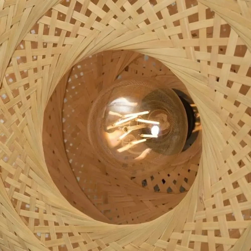 Illustration numéro 3 du produit Plafonnier en bambou naturel D60