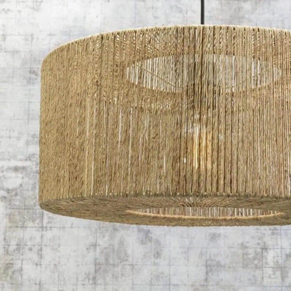 Illustration numéro 3 du produit Lampadaire bambou/jute noir H207cm