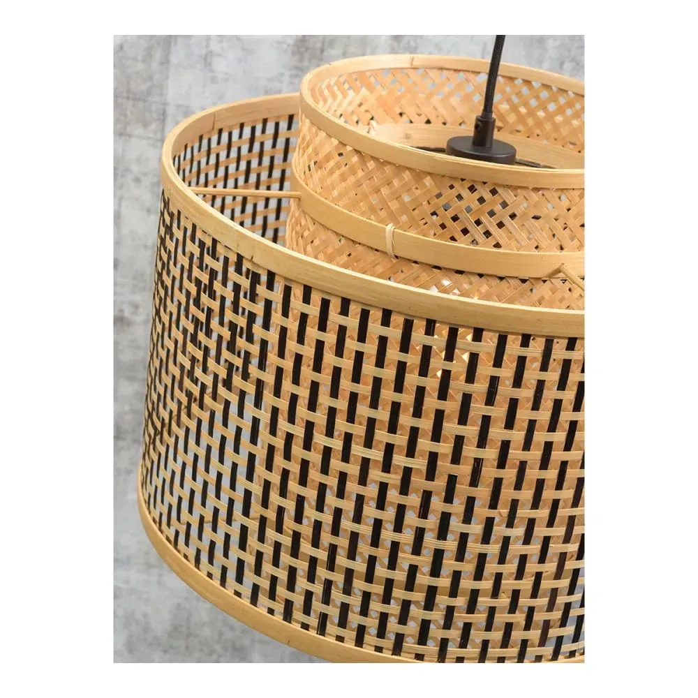 Illustration numéro 3 du produit Lampadaire en bambou naturel H176cm