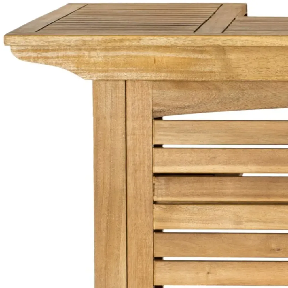 Illustration numéro 3 du produit Table de bar en bois d'acacia beige
