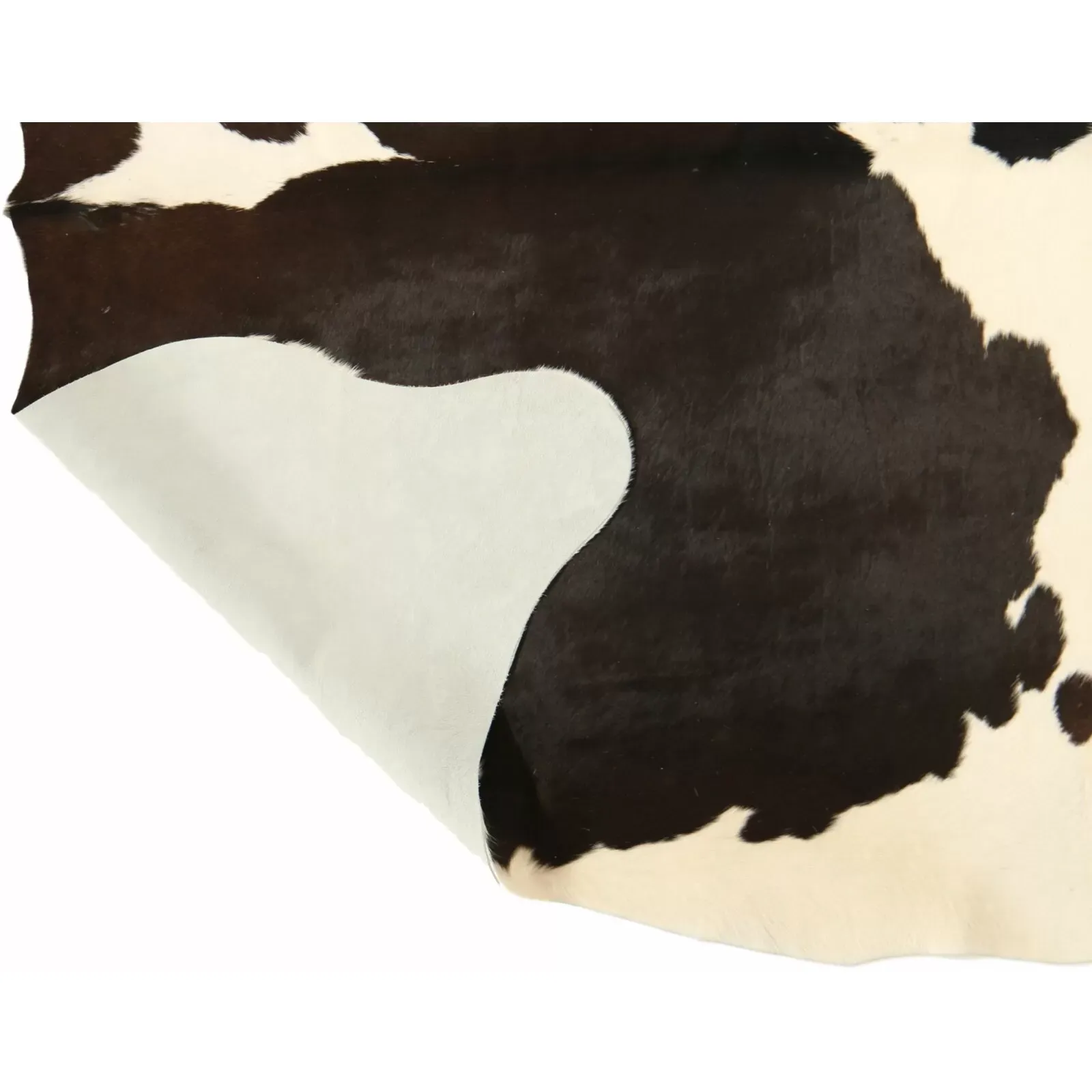 Illustration numéro 3 du produit Tapis peau de vache noir et blanc 220 x 180 cm