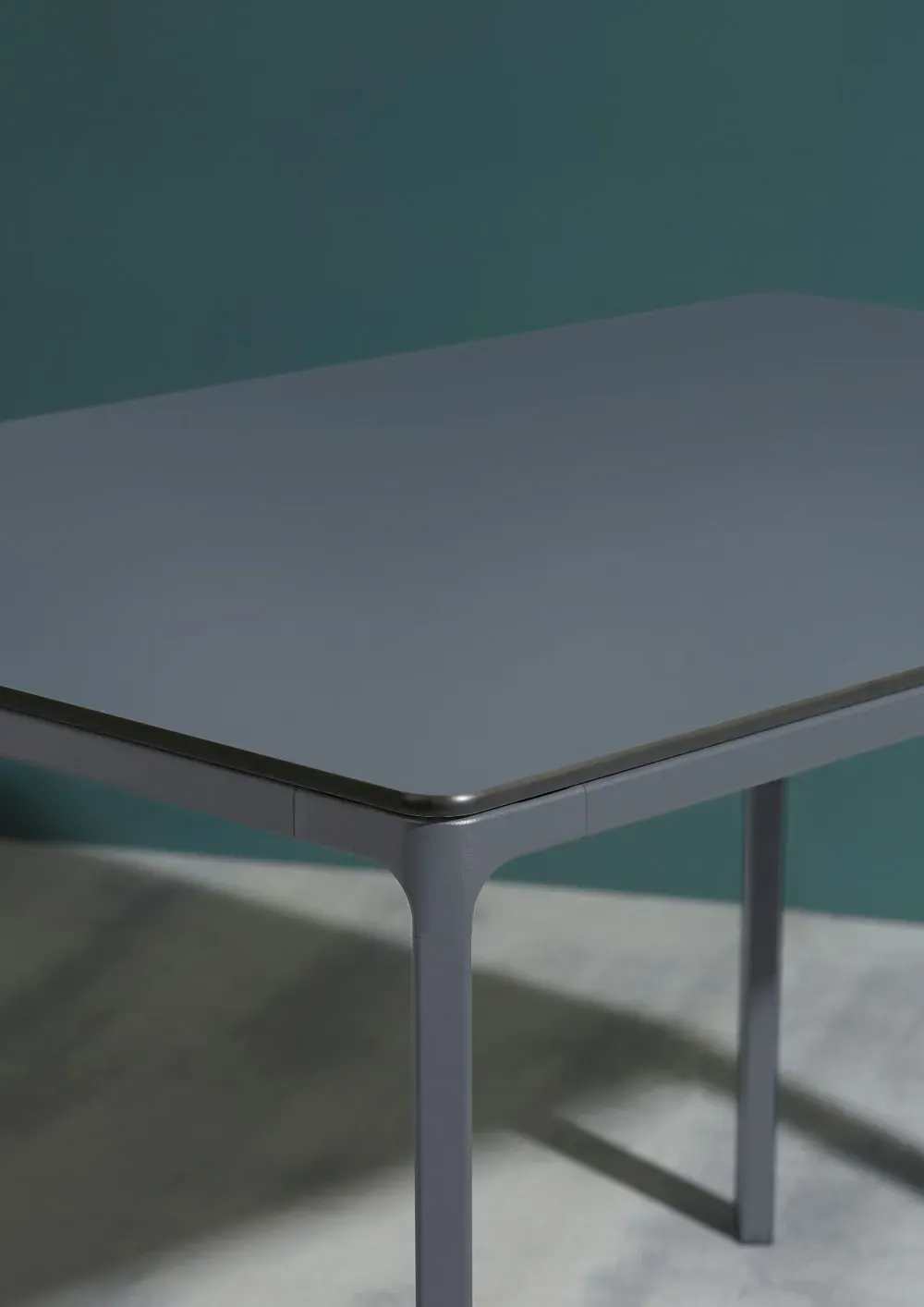 Illustration numéro 3 du produit Table de jardin 6 pl en aluminium laqué et peinture Epoxy