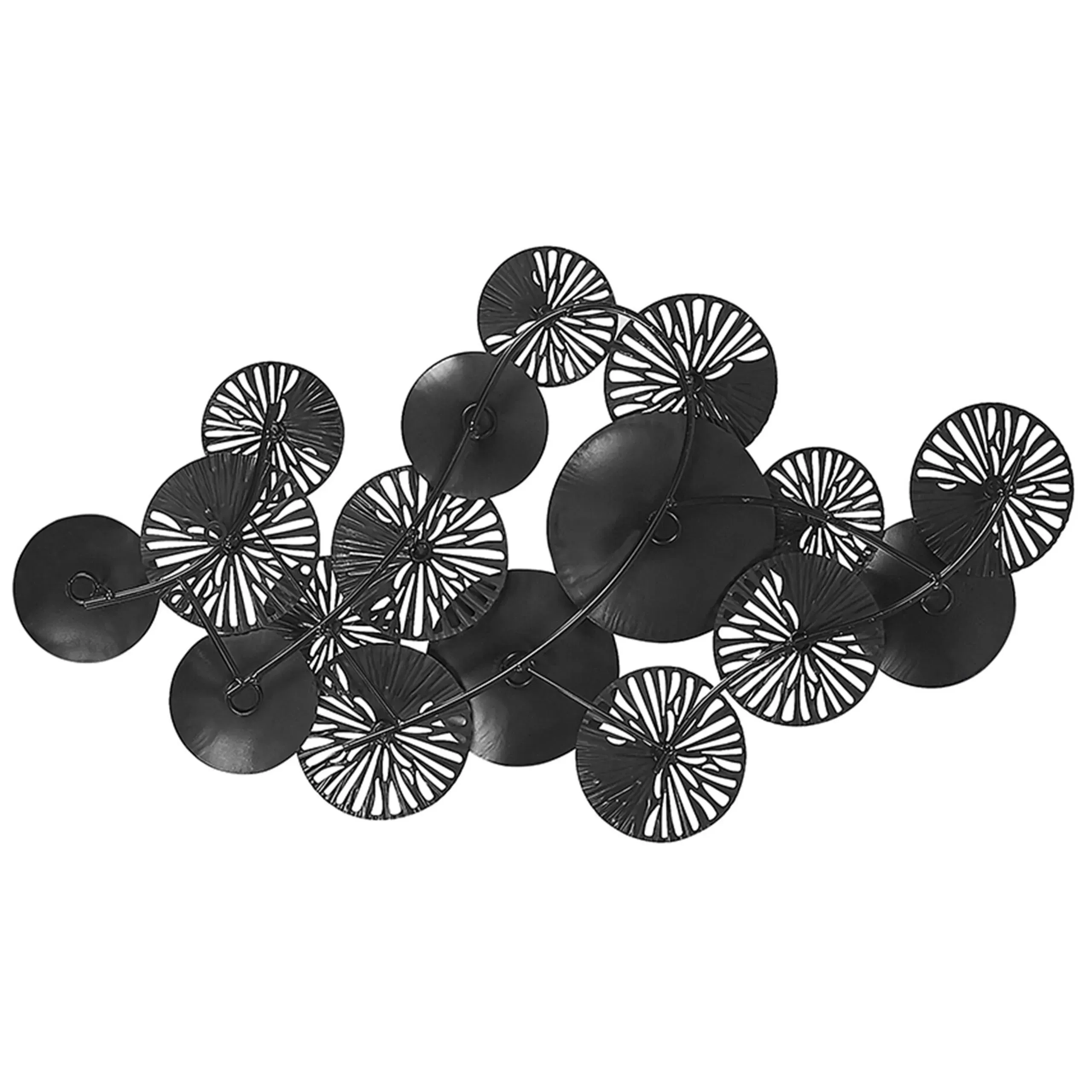 Illustration numéro 3 du produit Décoration murale métal 50 cm argenté