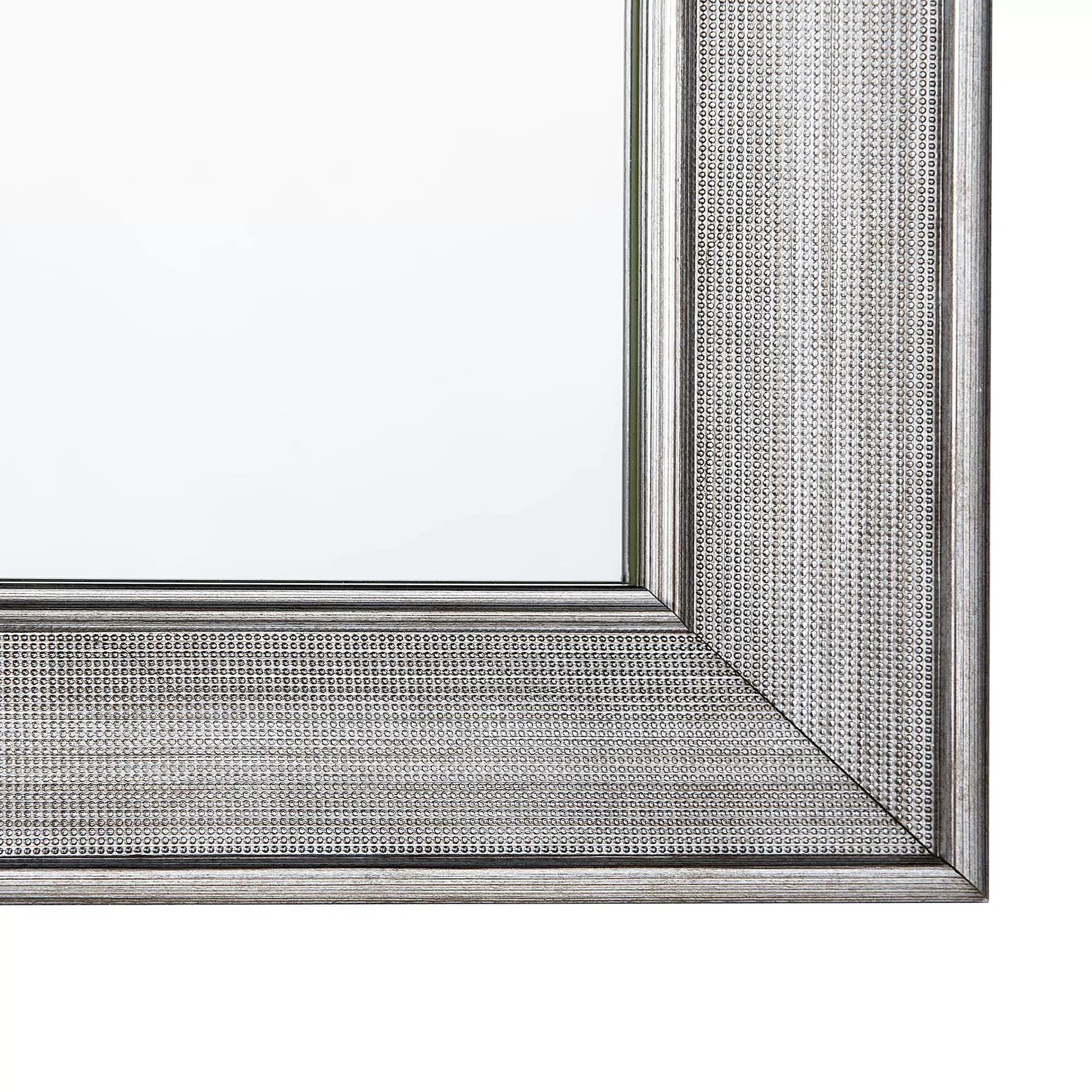 Illustration numéro 3 du produit Miroir en matériaux synthétiques argenté 91x61