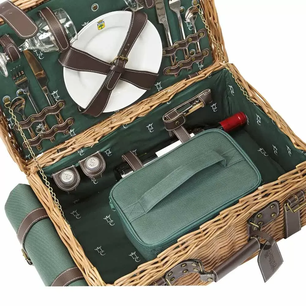 Illustration numéro 3 du produit Malle pique-nique Champs-Elysées vert foncé 2 personnes