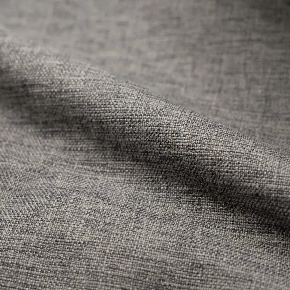 Illustration numéro 3 du produit Fauteuil capitonné en tissu gris