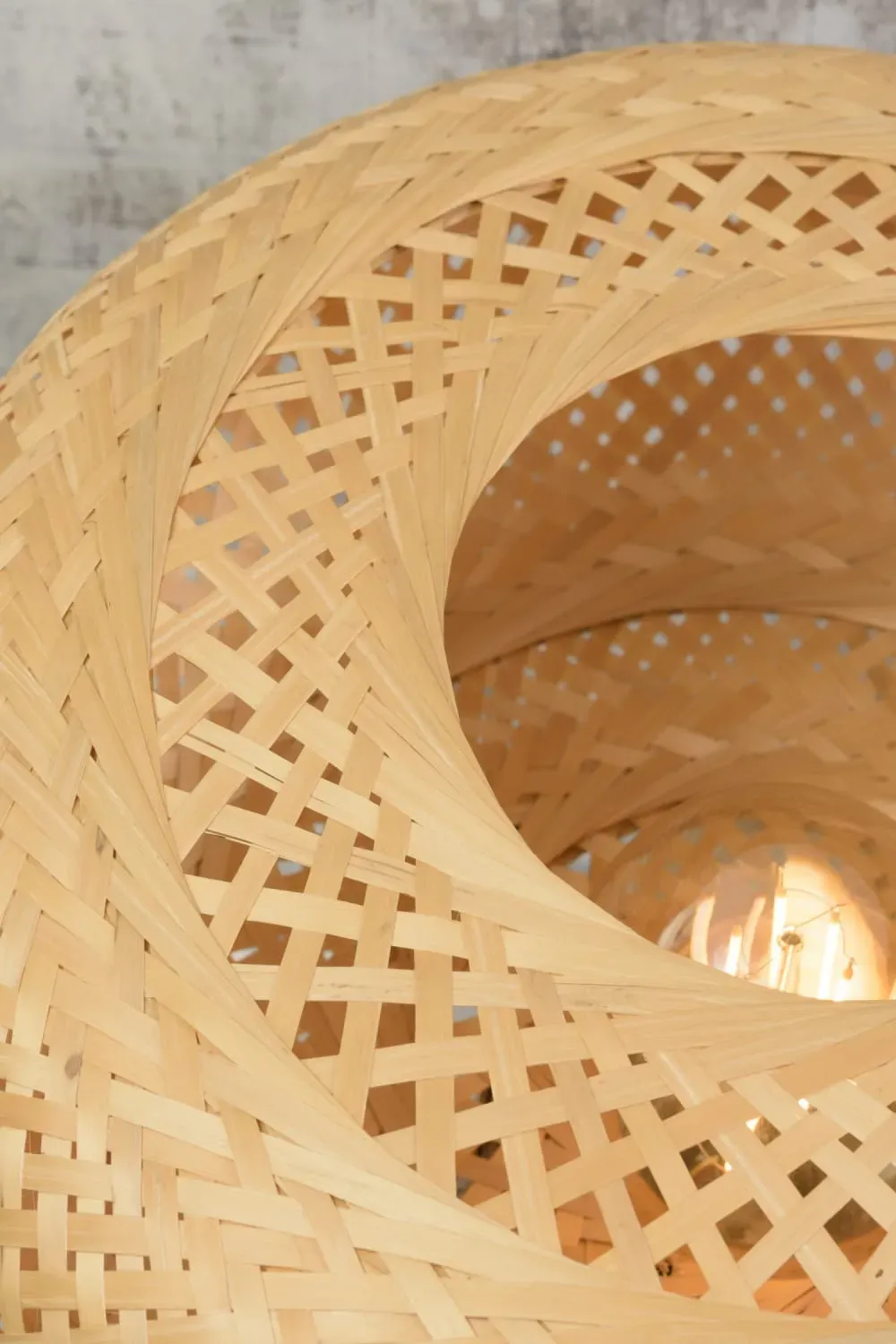 Illustration numéro 3 du produit Lampe de Table bambou brun Ø40cm