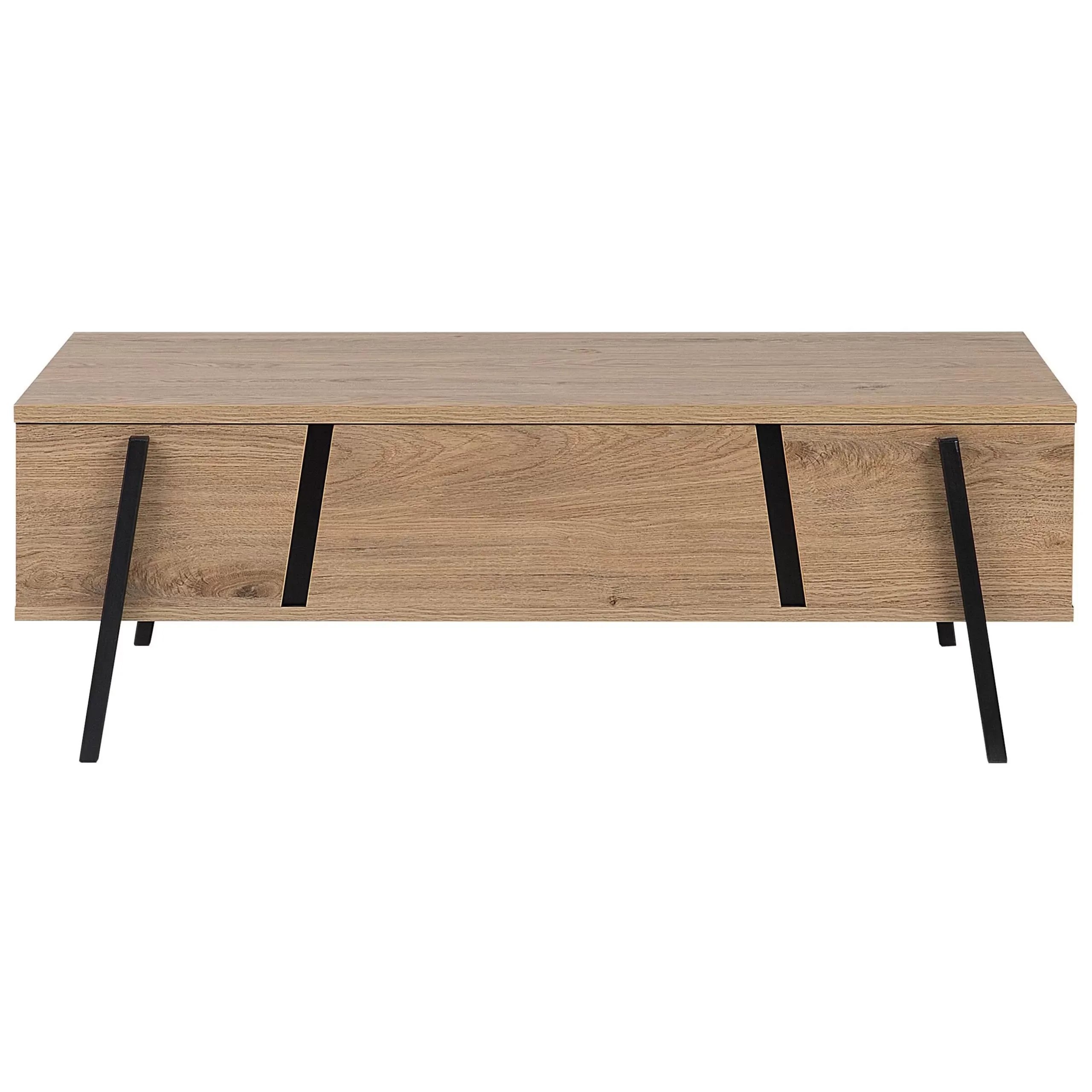 Illustration numéro 3 du produit Table basse marron noir avec rangement