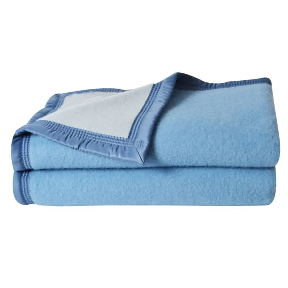 Illustration numéro 3 du produit Couverture coton azur 260x240 cm