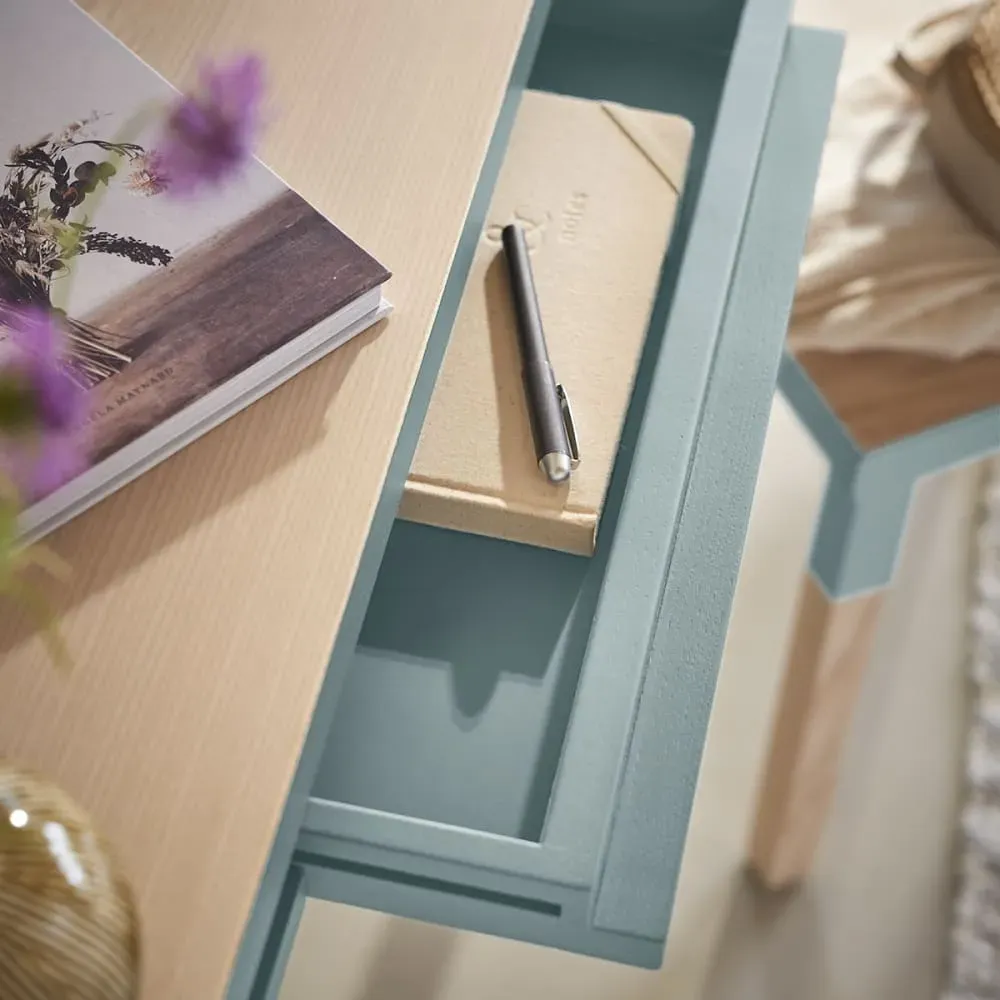 Illustration numéro 3 du produit Bureau Console rectangulaire 140 cm, 100% frêne massif