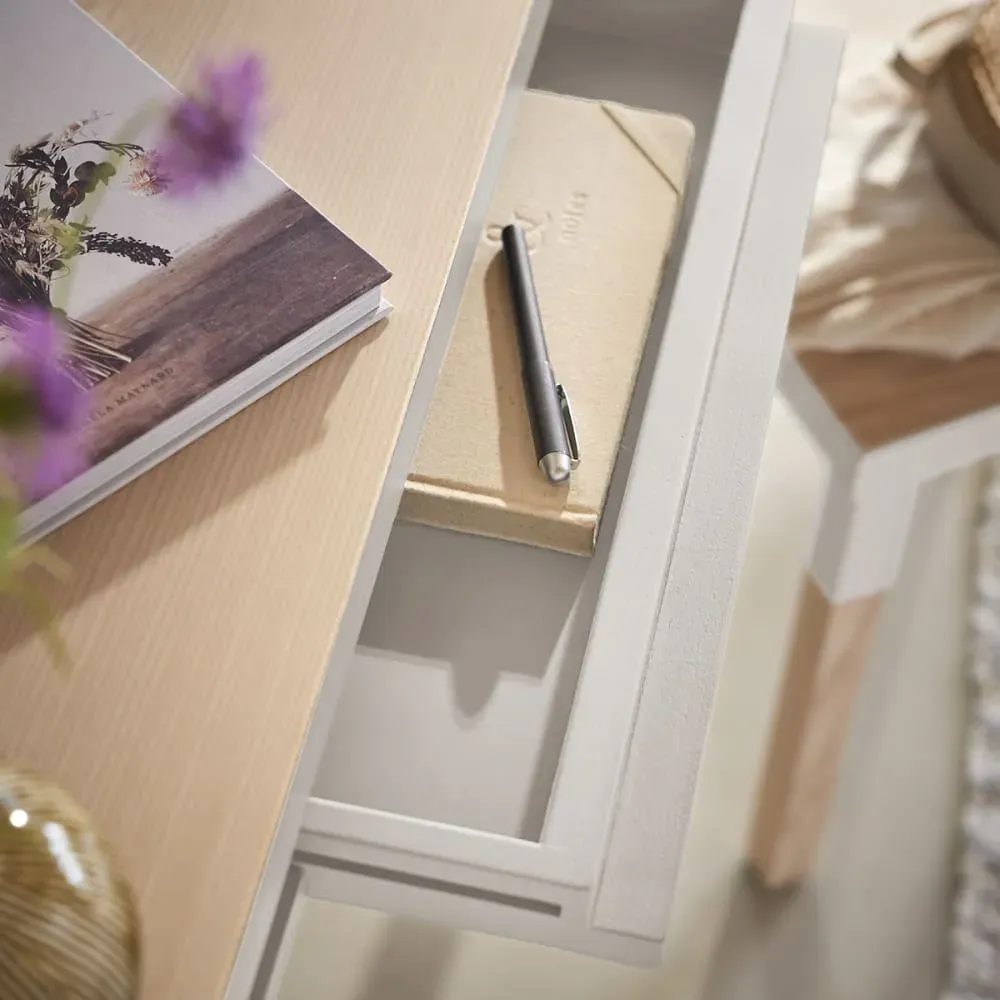 Illustration numéro 3 du produit Bureau Console rectangulaire 140 cm, 100% frêne massif