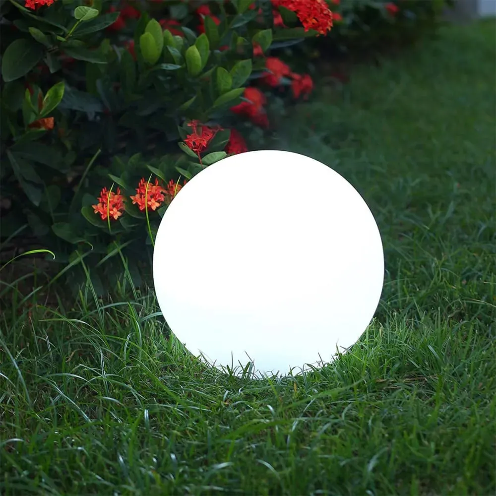 Illustration numéro 3 du produit 2 Boules lumineuses solaires Polyéthylène Blanc D30CM