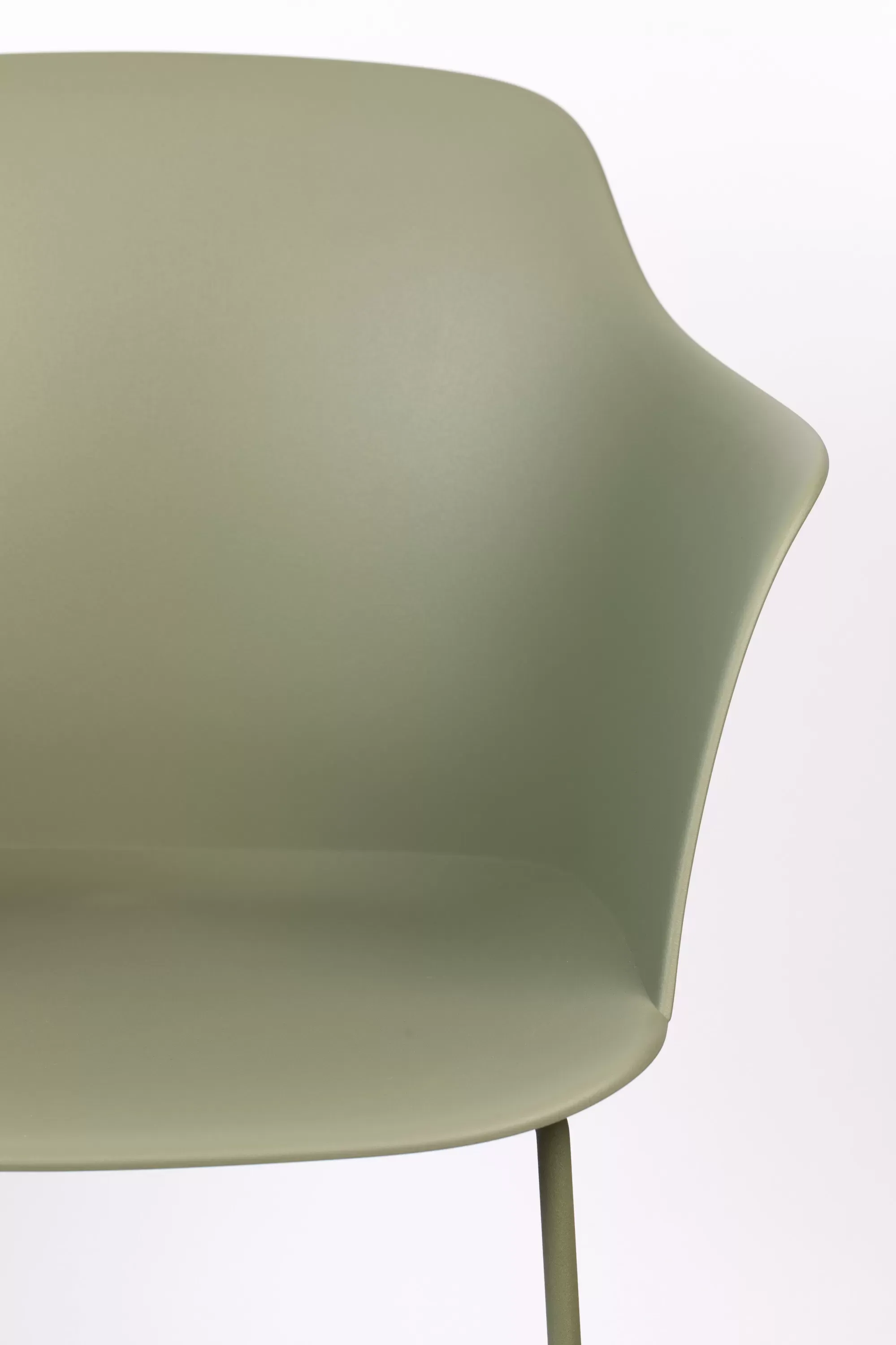 Illustration numéro 3 du produit Fauteuil en polypropylène vert
