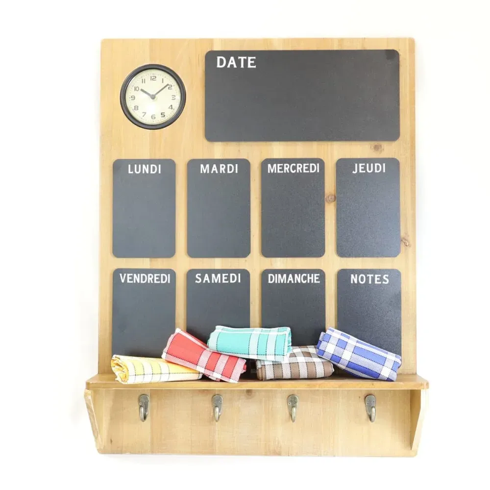 Illustration numéro 3 du produit Lot de 2 serviettes rouge en Coton Marron